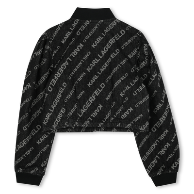 Jeansjacke mit Puff&auml;rmeln KARL LAGERFELD KIDS GIRL