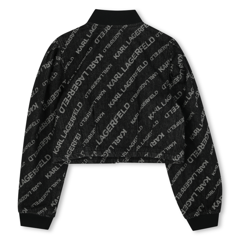 Jeansjacke mit Puff&auml;rmeln KARL LAGERFELD KIDS 
                        GIRL