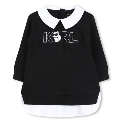 Lang&auml;rmeliges Kleid KARL LAGERFELD KIDS GIRL
