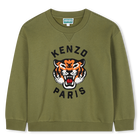 Sweatshirt aus ungeb&uuml;rstetem Fleece KENZO KIDS 
                    BOY
