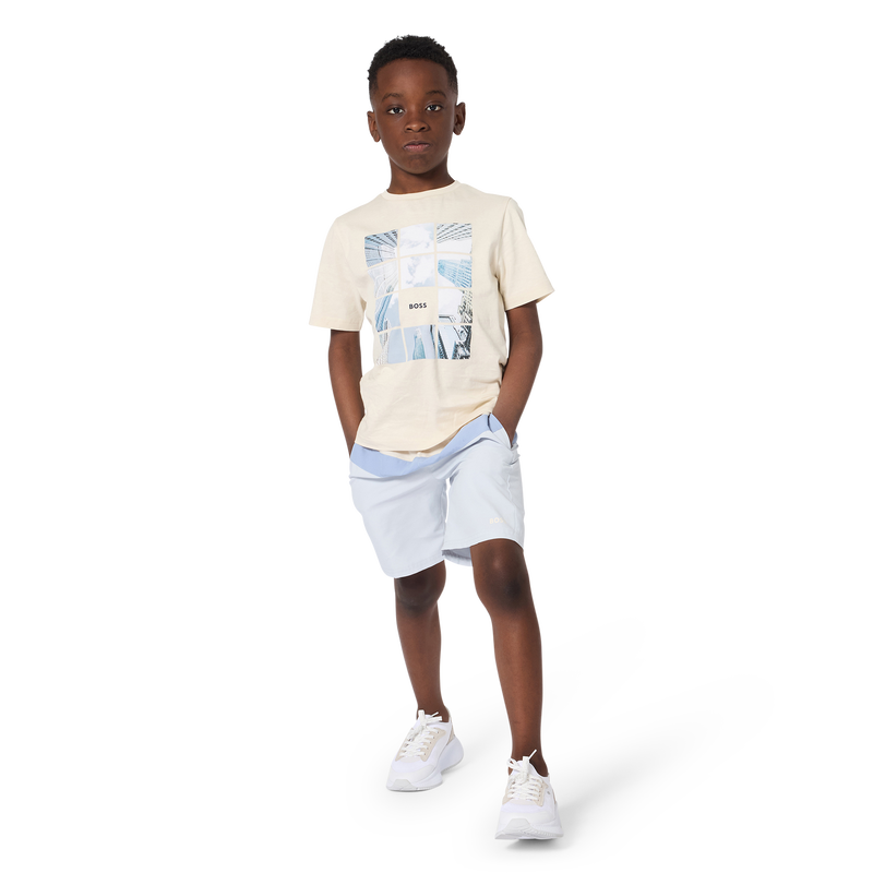 KURZ&Auml;RMELIGES T-SHIRT BOSS 
                        BOY