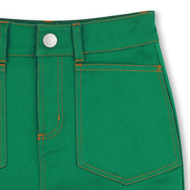 Kurzer Trapezrock mit Taschen KENZO KIDS 
                        GIRL