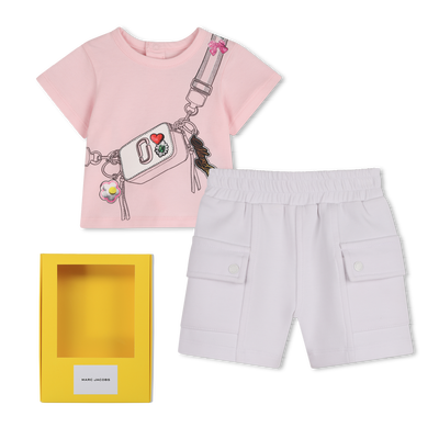 SET AUS T-SHIRT UND SHORTS MARC JACOBS UNISEX