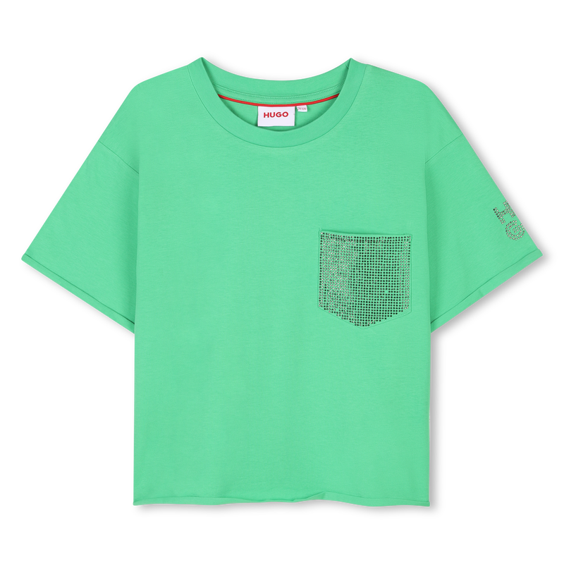 KURZARM T-SHIRT HUGO 
                        GIRL