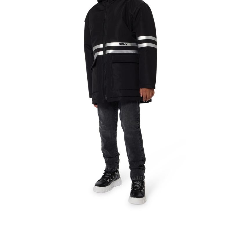 Wasserabweisender Kapuzenparka DKNY 
                        UNISEX