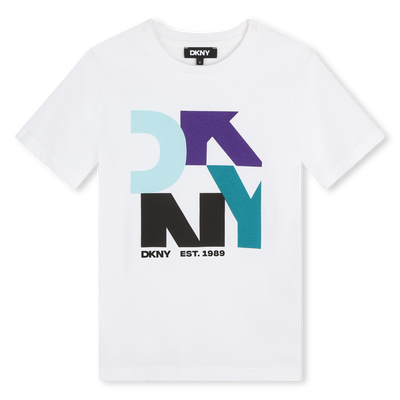 Kurzarm-T-Shirt aus Baumwolle DKNY BOY