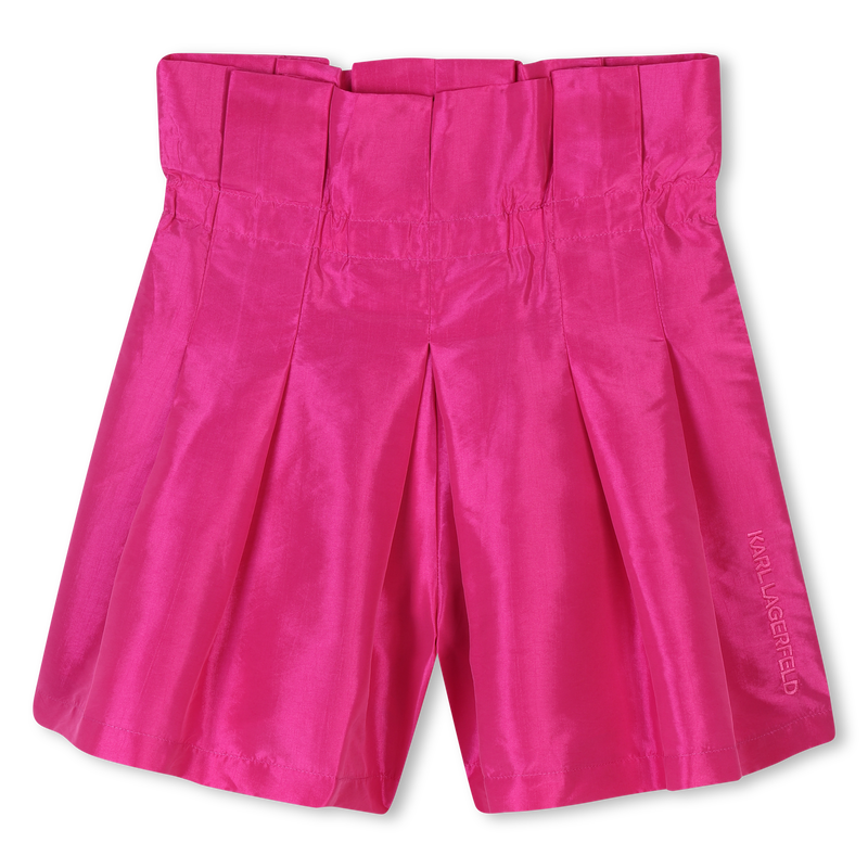 Elegante Shorts aus Seidentaft KARL LAGERFELD KIDS 
                        GIRL