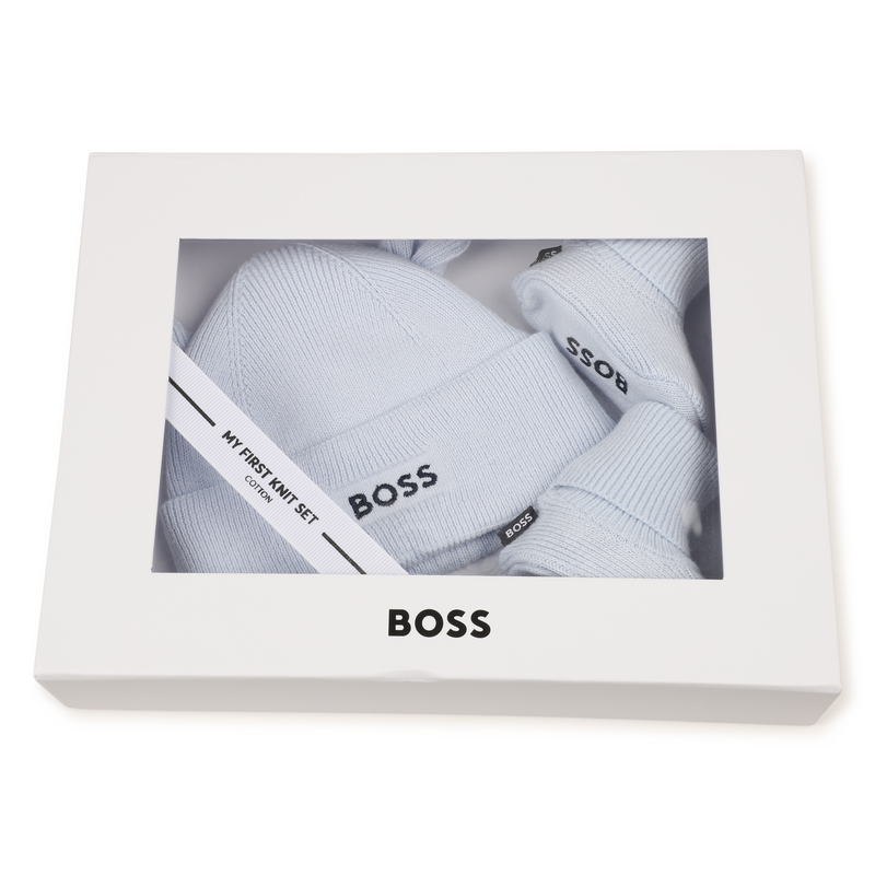 M&uuml;tze und Socken Set BOSS 
                        JUNGE