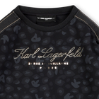 Lang&auml;rmeliges Kleid KARL LAGERFELD KIDS 
                    GIRL