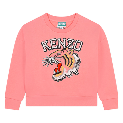 Besticktes Baumwoll-Sweatshirt KENZO KIDS GIRL