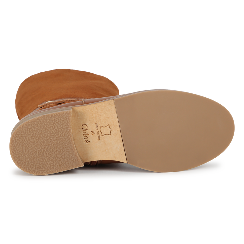 Stiefel aus zwei Lederarten CHLOE 
                        GIRL