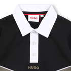Lang&auml;rmeliges Poloshirt HUGO 
                    BOY