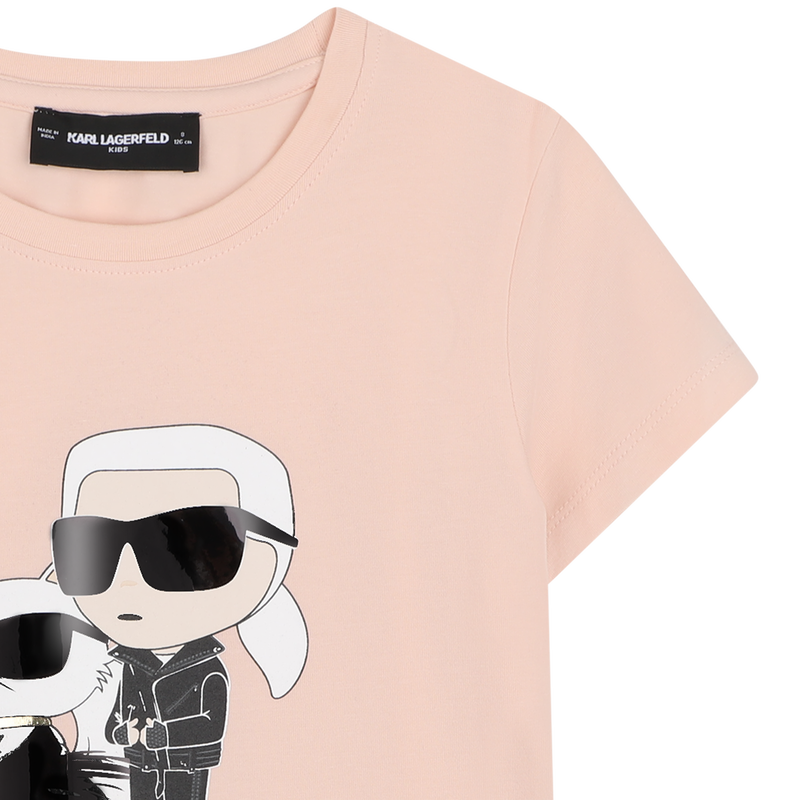 T-Shirt mit kurzen &Auml;rmeln KARL LAGERFELD KIDS 
                        GIRL