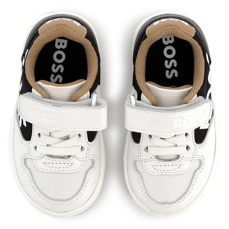 Ledersneaker mit Klettriemen BOSS 
                        BOY