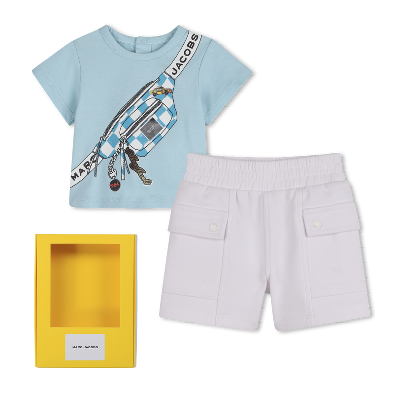 SET AUS T-SHIRT UND SHORTS MARC JACOBS 
                        UNISEX
