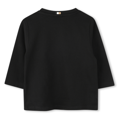 Baumwoll-Shirt mit Logo BOSS BOY