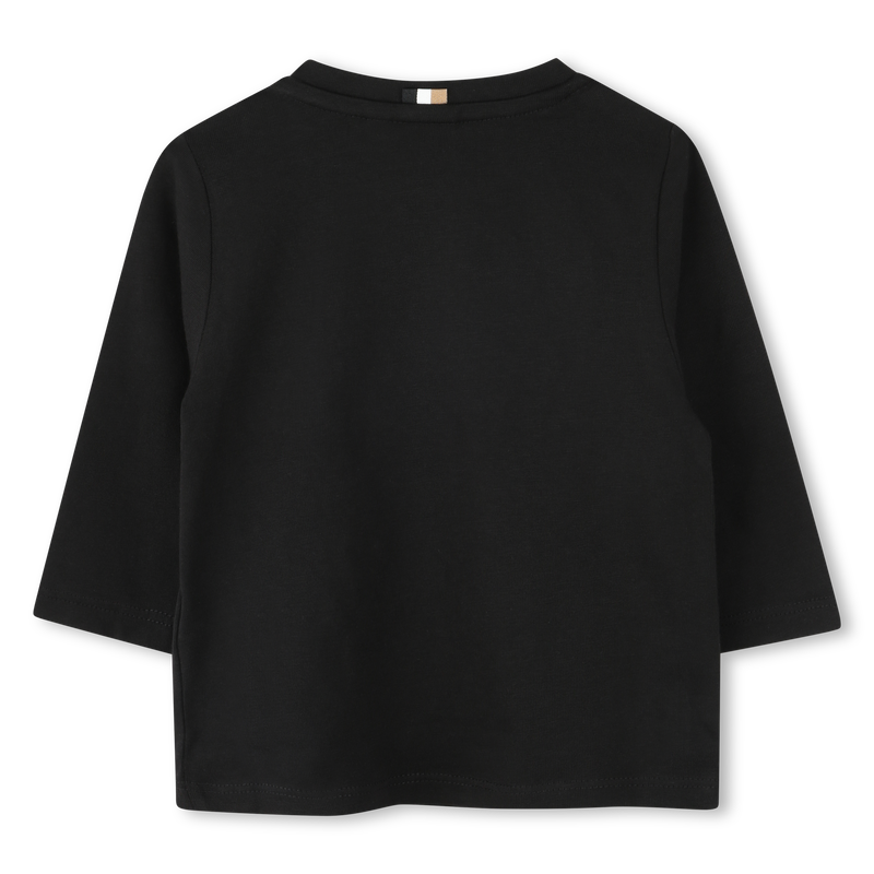 Baumwoll-Shirt mit Logo BOSS 
                        BOY