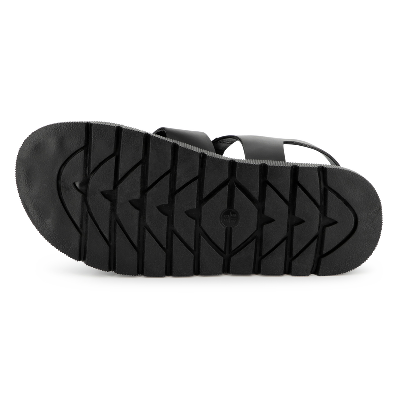 Leder-Sandalen mit Schnalle KARL LAGERFELD KIDS 
                        GIRL