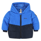 Zweifarbige Kapuzen-Steppjacke BOSS 
                    BOY