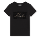 T-Shirt mit Wendepailletten KARL LAGERFELD KIDS 
                    GIRL