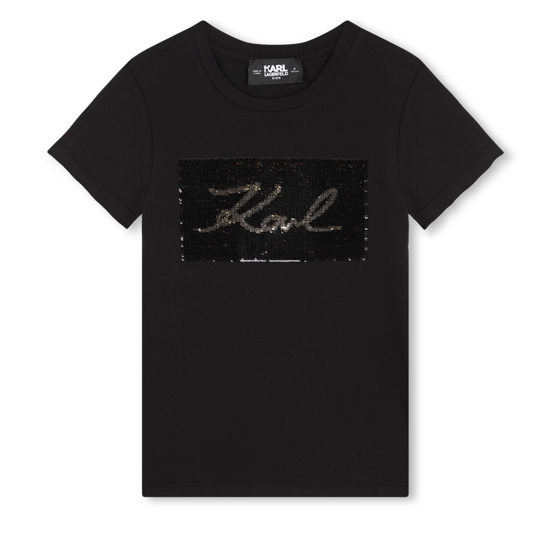 T-Shirt mit Wendepailletten KARL LAGERFELD KIDS 
                        GIRL