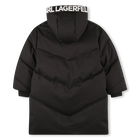 Daunenjacke mit Kapuze KARL LAGERFELD KIDS 
                    BOY
