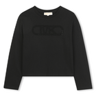 Lang&auml;rmeliges T-Shirt aus Jersey MICHAEL KORS 
                    GIRL