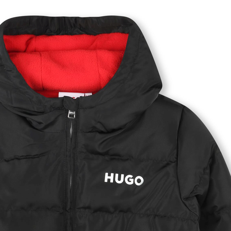 Gefütterte Kapuzenwinterjacke HUGO 
                        GIRL
