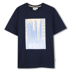 Kurz&auml;rmeliges t-shirt, MARINE, hi-res