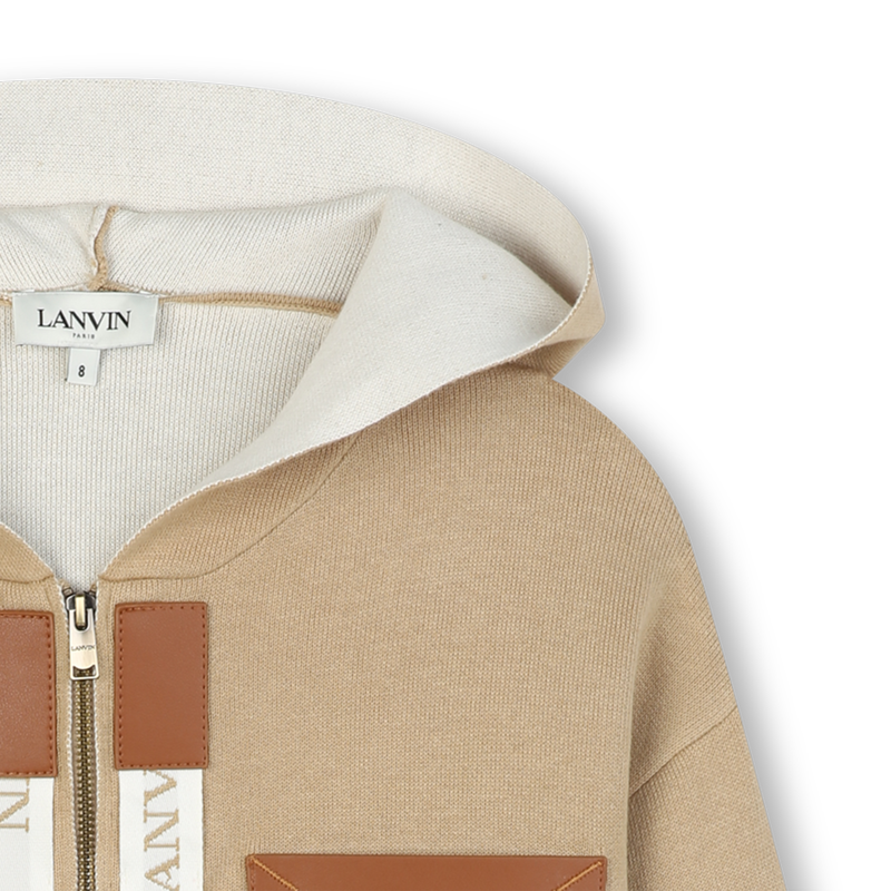 Cardigan aus Strick mit Kapuze LANVIN 
                        GIRL