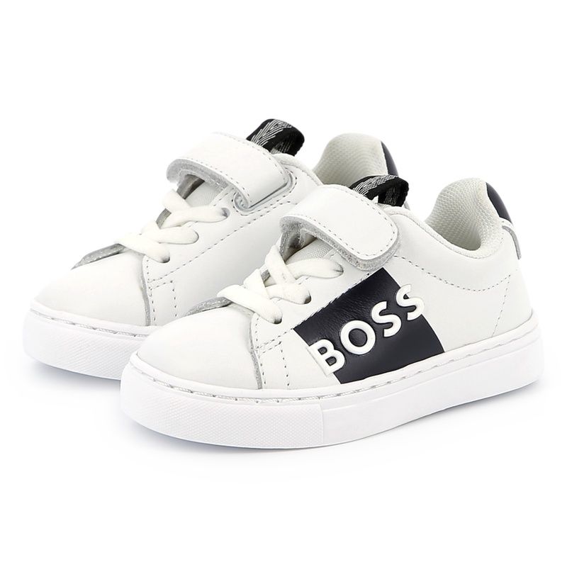 Ledersneaker mit Klettriemen BOSS 
                        BOY
