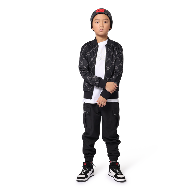 Sweatjacke aus Molton HUGO 
                        BOY