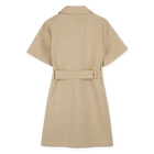 Kurz&auml;rmeliges Kleid aus Twill MICHAEL KORS 
                    GIRL