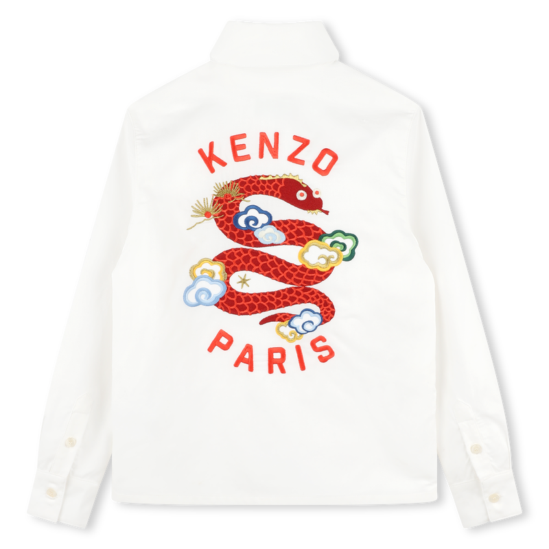 Besticktes Baumwoll-Hemd KENZO KIDS 
                        BOY