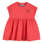 Kleid in der taille gerafft, ROT, hi-res