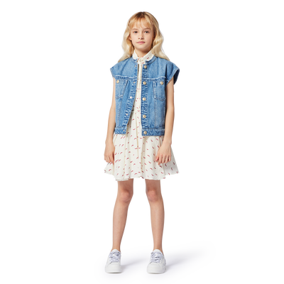 &Auml;rmelloses Kleid mit Muster ZADIG & VOLTAIRE GIRL