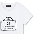 Bedrucktes T-Shirt KARL LAGERFELD KIDS 
                    GIRL