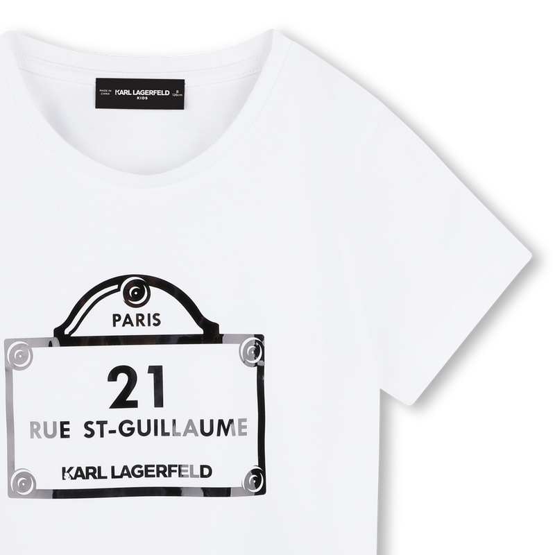 Bedrucktes T-Shirt KARL LAGERFELD KIDS 
                        GIRL