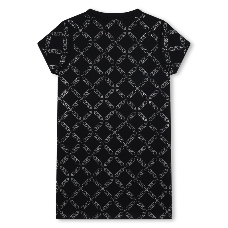 Kurz&auml;rmeliges Kleid mit Nieten MICHAEL KORS 
                        GIRL