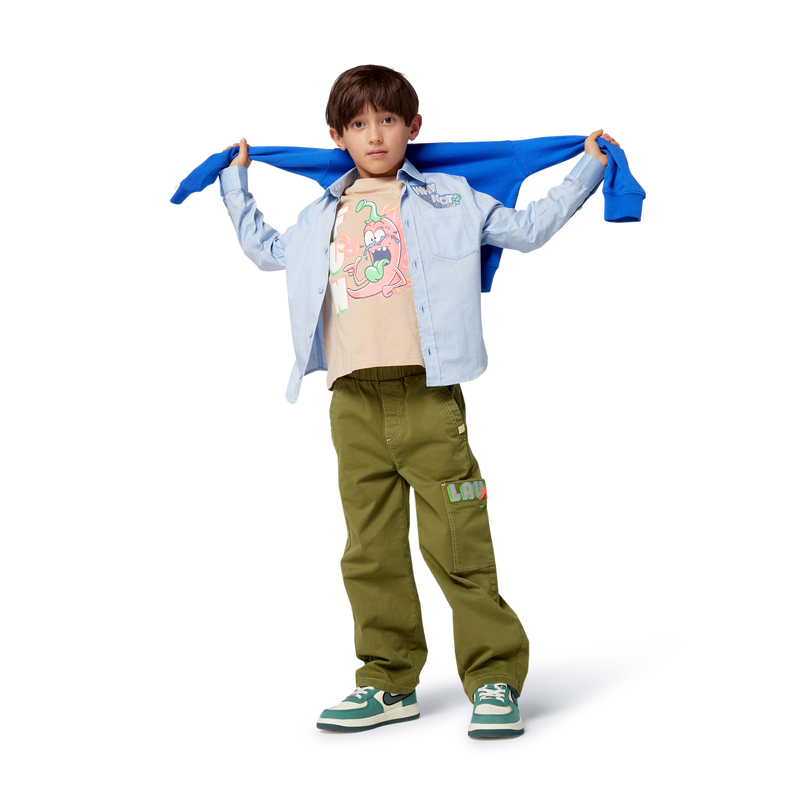 Hose aus Twill BILLIEBLUSH 
                        BOY