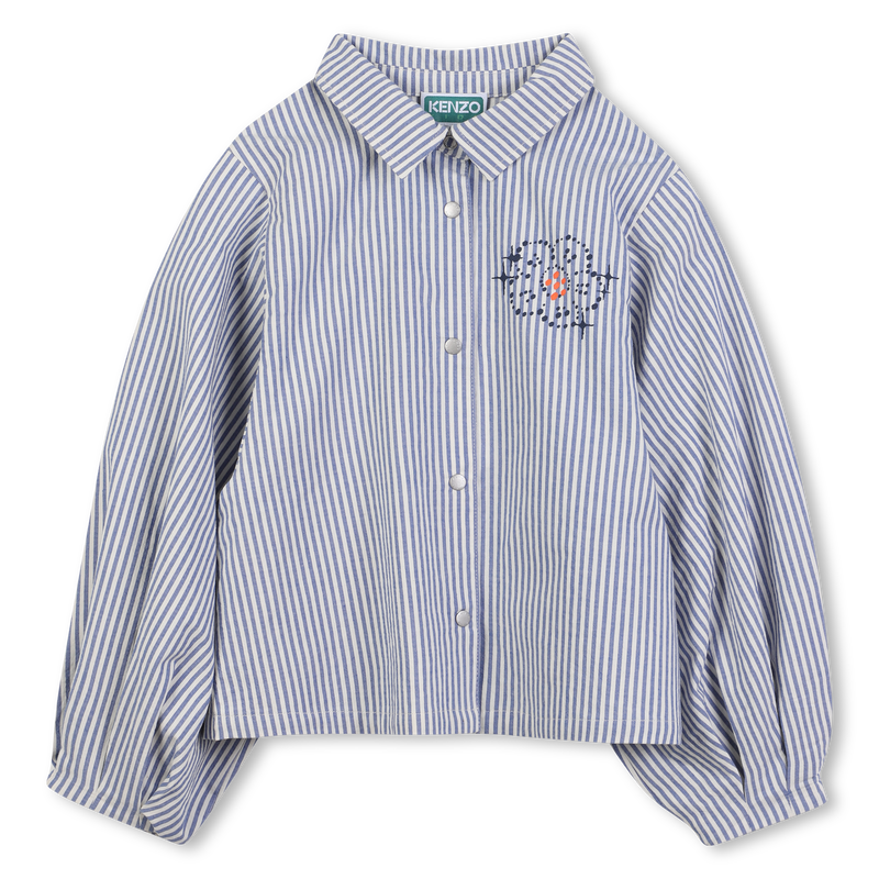 Gestreifte Bluse aus Baumwolle KENZO KIDS 
                        GIRL
