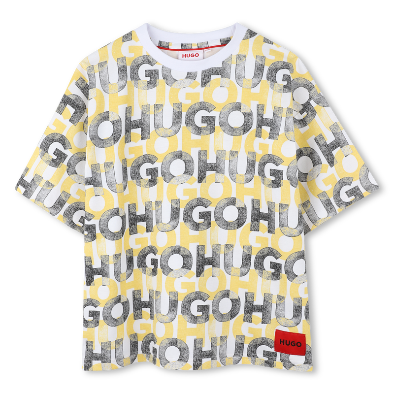 Gemustertes T-Shirt HUGO 
                        BOY