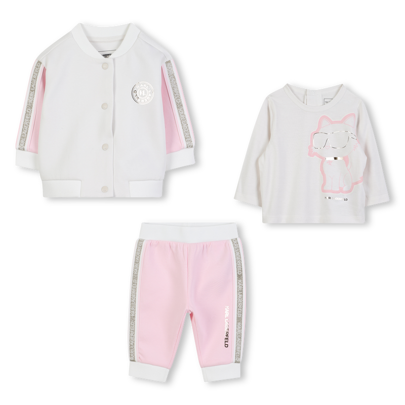 3-teiliges Jogging-Set KARL LAGERFELD KIDS 
                        GIRL