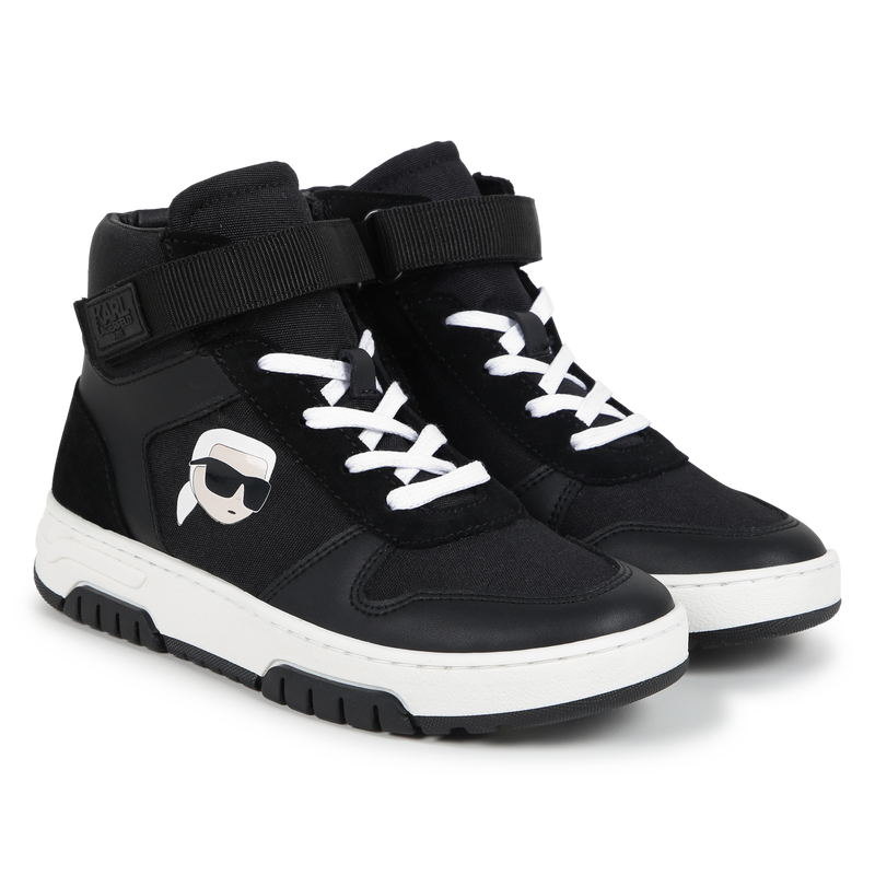 High-Top-Sneaker aus Leder KARL LAGERFELD KIDS 
                        BOY