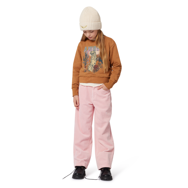 Hose aus Samt mit Stickerei ZADIG & VOLTAIRE 
                        GIRL