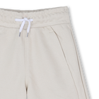 Einfarbige Molton-Bermudas, HELL BEIGE, hi-res