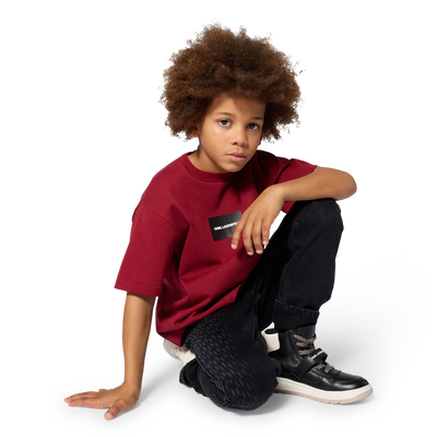 T-Shirt mit kurzen &Auml;rmeln KARL LAGERFELD KIDS BOY