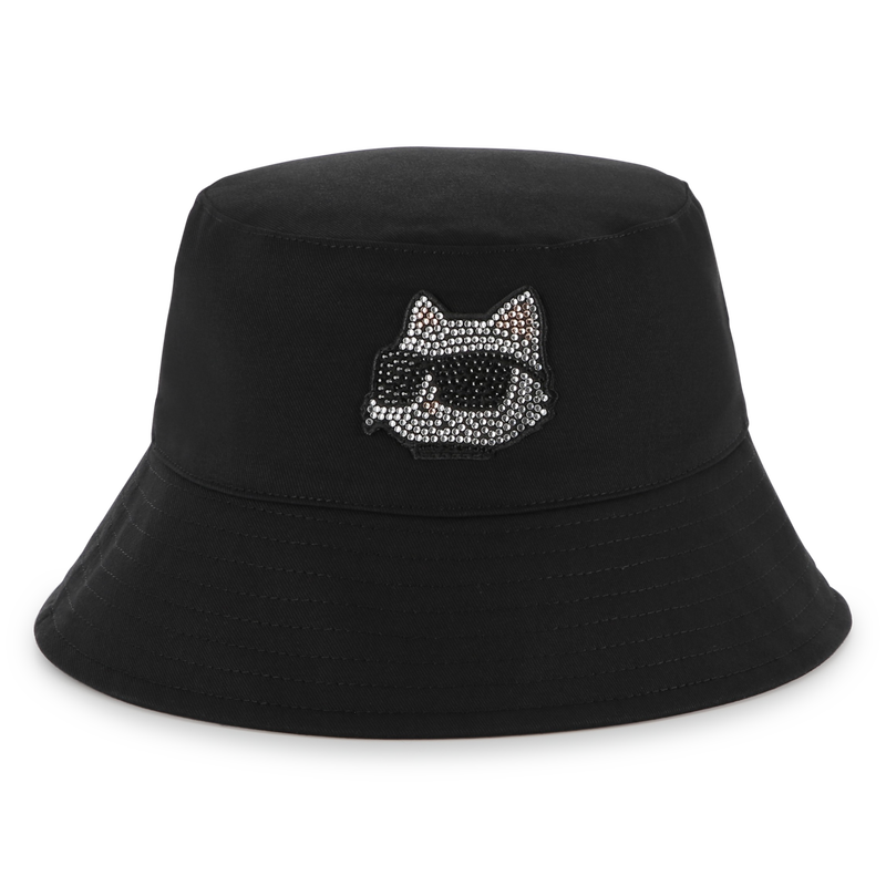 Breitkrempiger Baumwoll-Hut KARL LAGERFELD KIDS 
                        GIRL