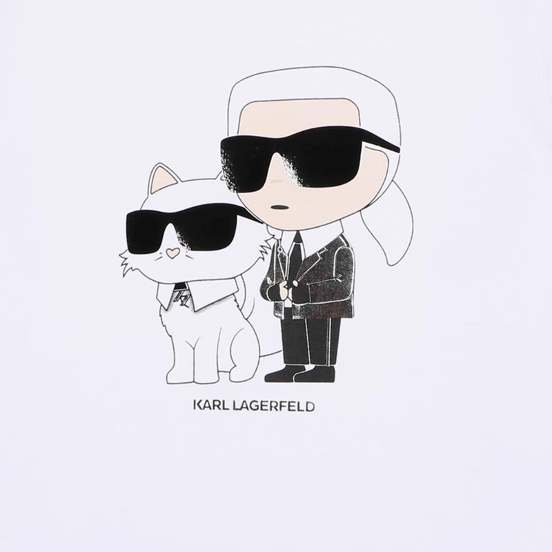 Langarmshirt mit Motiv KARL LAGERFELD KIDS 
                        GIRL