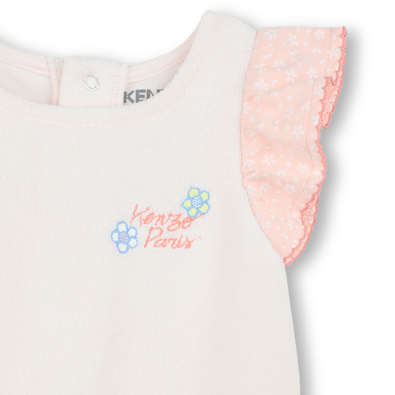 Kurzer Frottee-Jumpsuit KENZO KIDS 
                        GIRL
